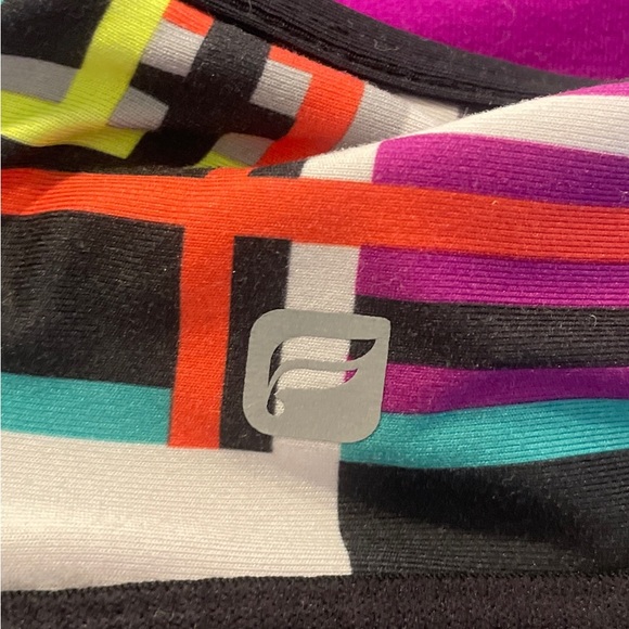 Fabletics Vibrant Geometric Reversible Sports Bra Size Small - Picture 3 of 7